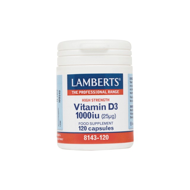 Lamberts Vitamin D3 1000iu (25μg) 120caps