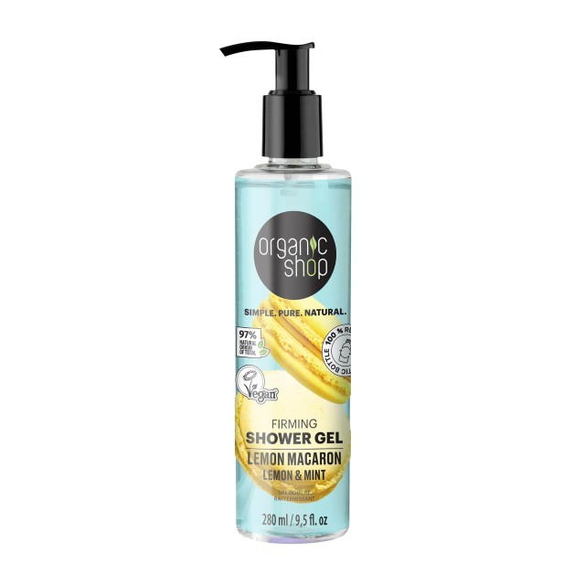 Natura Siberica Organic Shop Συσφικτικό Αφρόλουτρο Lemon Macaron, 280ml