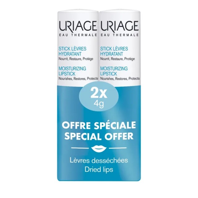 Uriage Special Offer Moisturizing Lipstick 2x4g