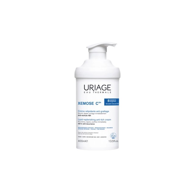Uriage Xemose C8+ Lipid-Replenishing Anti-Itch Cream, 400ml