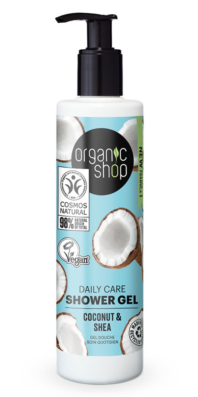 Natura Siberica Organic Shop Daily Care Shower Gel Coconut & Shea 280ml
