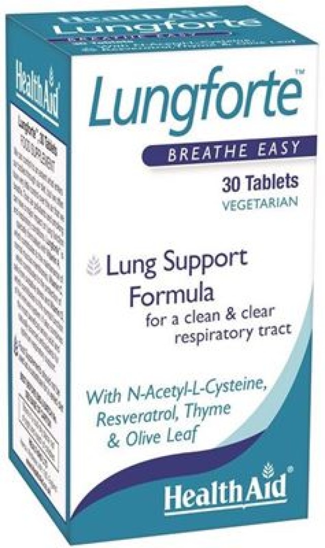 Health Aid Lungforte 30 Ταμπλέτες