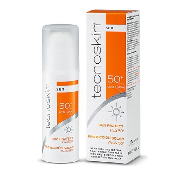 Tecnoskin Sun Protect Fluid SPF50+ Αντηλιακή Gel-Κρέμα Προσώπου για Λιπαρές-Ακνεικές Επιδερμίδες 50ml
