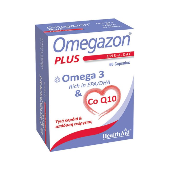 Health Aid Omegazon Plus Plus Omega 3 & Co Q10 60 Caps