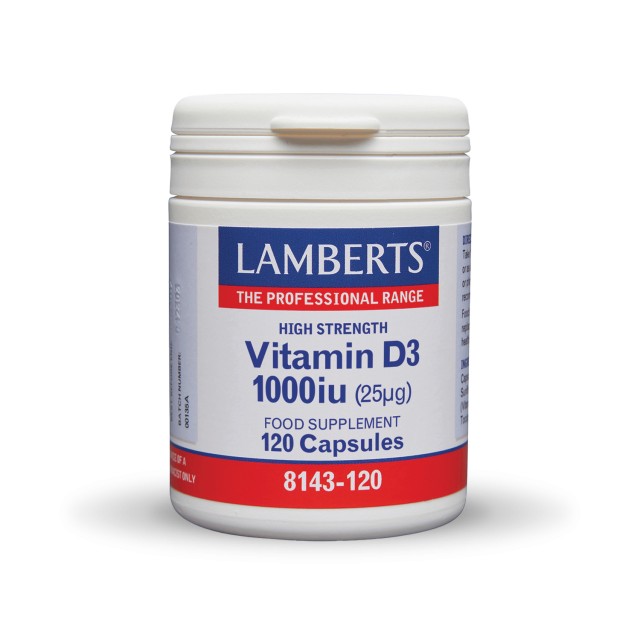 Lamberts Vitamin D3 1000iu (25μg) 120caps