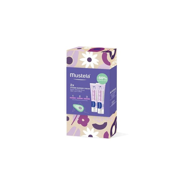 Mustela Promo Pack Vitamin Barrier Cream 1-2-3 Κρέμα για την Αλλαγή Πάνας 2x100ml