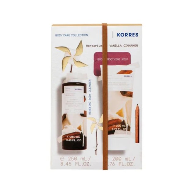 Korres Set Vanilla Cinnamon Showergel 250ml & Body Milk 200ml