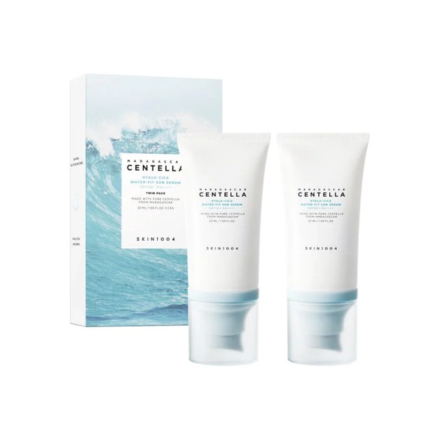 Skin 1004 Madagascar Centella Hyalu-Cica Water-Fit Sun Serum SPF50+ (2 τεμάχια x 50ml)