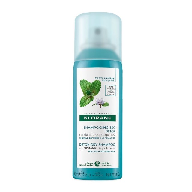 Klorane Dry Shampoo with Organic Aquantic Mint 50ml