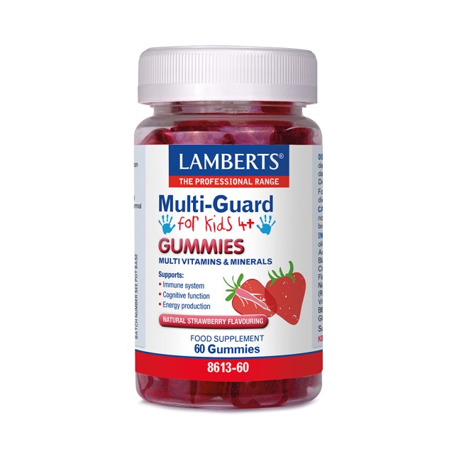 Lamberts Multi-Guard Gummies for Kids με Φυσική Γεύση Φράουλα, 60 Ζελεδάκια