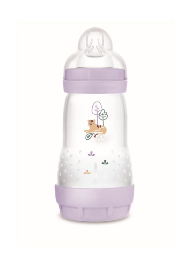 MAM Μπιμπερό Easy Start™ Anti-Colic 2m+ 260ml Χρώμα Λιλά, 1τμχ