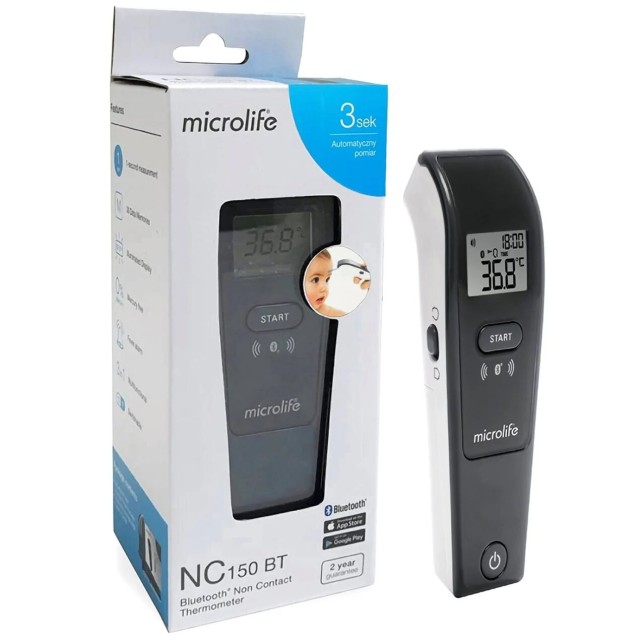 Microlife NC150 BT Θερμόμετρο Μετώπου Χρώμα Μαύρο 1τμχ