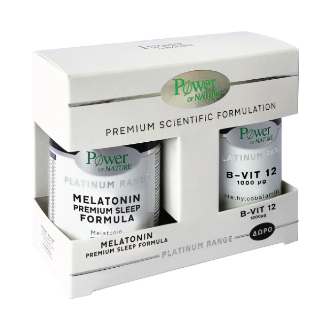 Power Health Promo Platinum Range Melatonin Premium Sleep Formula 30 Κάψουλες + Vitamin B12 1000μg 20 Δισκία