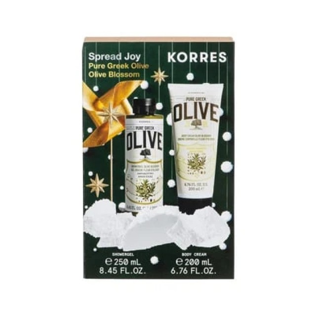 Korres Pure Greek Olive Αφρόλουτρο Άνθη Ελιάς 250ml + Κρέμα Σώματος 200ml