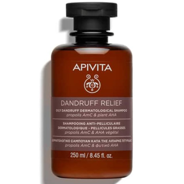 Apivita Dandruff Relief Σαμπουάν Κατά της Λιπαρής Πιτυρίδας, 250ml