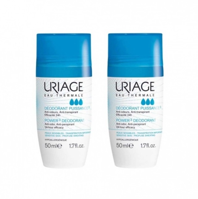 Uriage Promo Deodorant Roll-On Power3 2x50ml