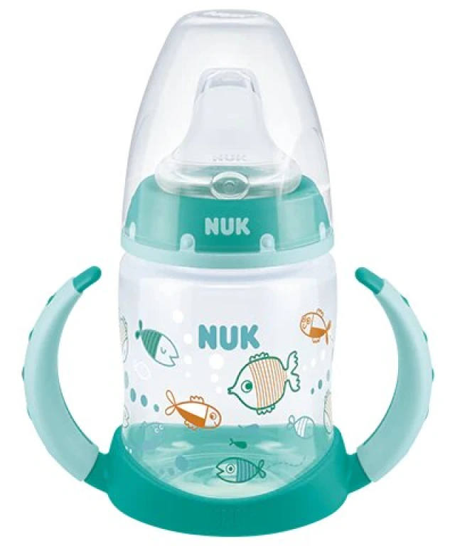 NUK First Choice Μπιμπερό Εκπαίδευσης με ρύγχος σιλικόνης 6-18m 150ml Χρώμα Πράσινο, 1τμχ