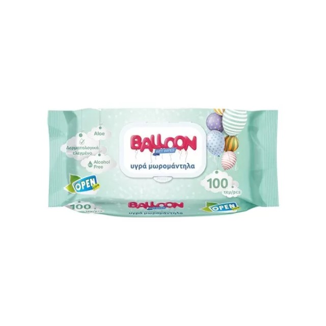 Balloon Mωρομάντηλα 100 τμχ