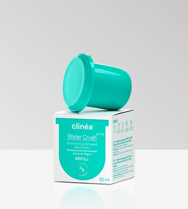 Clinea Refill Water Crush Moisturizing Whipped Day Cream SPF15 50ml