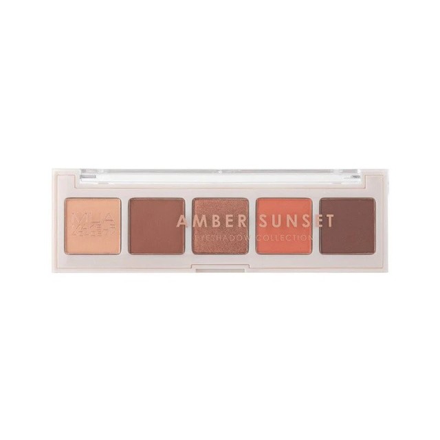 MUA 5 Shade Eyeshadow Palette Amber Sunset