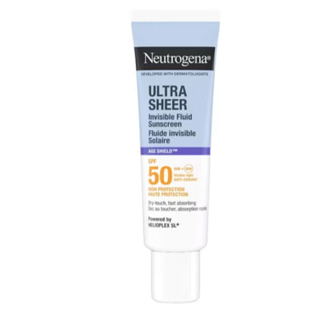 Neutrogena Ultra Sheer Invisible Fluid Sunscreen Age Shield SPF50+ 50ml