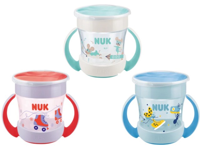 NUK Mini Magic Cup 360ᵒ 6m+ 160ml Χρώμα Ροζ, 1τμχ