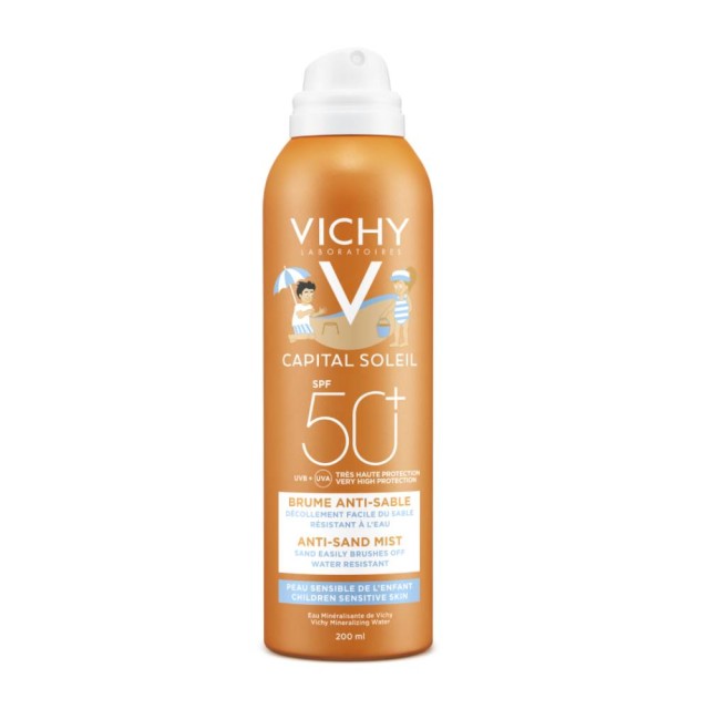 Vichy ideal Soleil SPF50+ Παιδικό Αντιηλιακό Spray κατά της άμμου 200ml