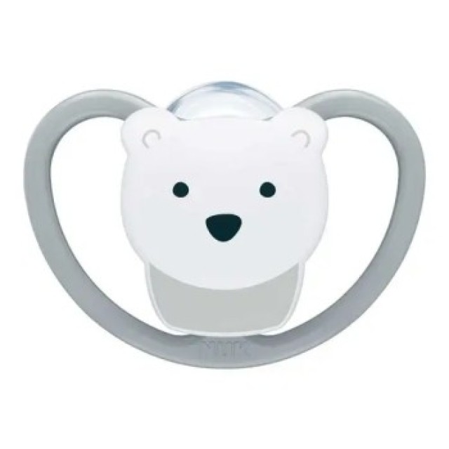 NUK Perfect Match Air Πιπίλα Σιλικόνης 6-18m Χρώμα Γκρι, 1τμχ