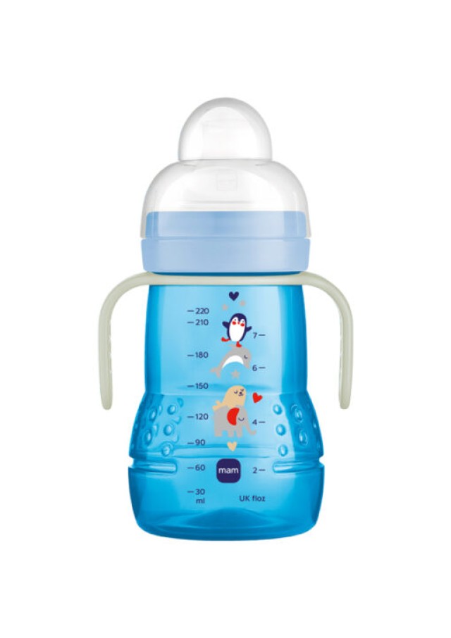 MAM Trainer+ Night 4m+ 220ml Χρώμα Μπλε, 1τμχ