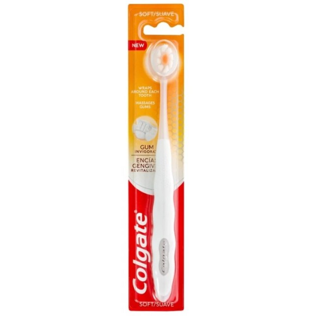 Colgate Gum Invigorate Soft Οδοντόβουρτσα Χρώμα Άσπρο, 1τμχ