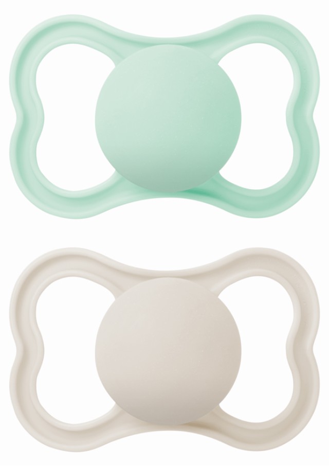 MAM Πιπίλα Σιλικόνης Supreme 6-16m Χρώμα Βεραμάν-Γκρι, 2τμχ