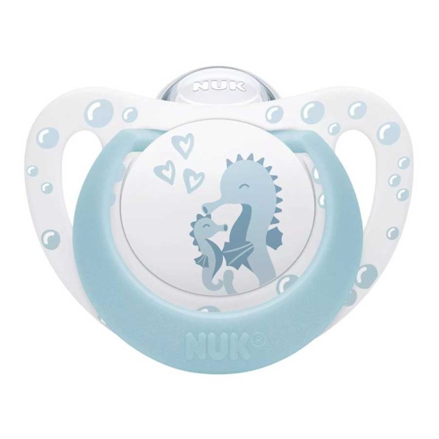 NUK First Choice Πιπίλα Σιλικόνης 0-6m Χρώμα Γαλάζιο, 1τμχ