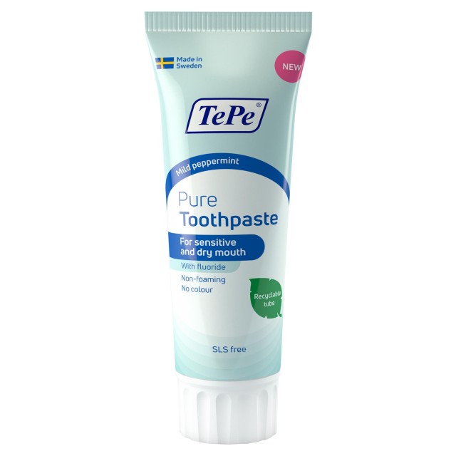 Tepe Pure Toothpaste 7+ ετών με ήπια γεύση μέντας 75ml