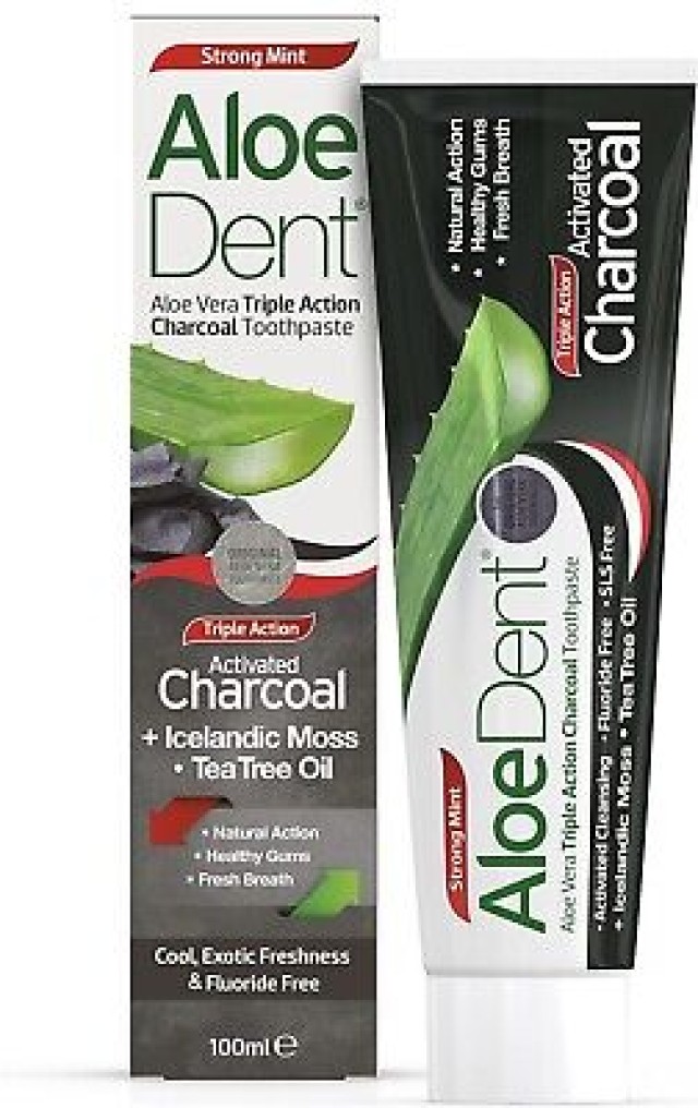 AloeDent Triple Action Charcoal Toothpaste 100ml