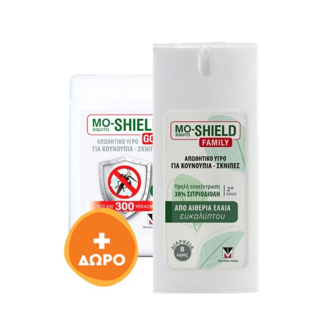 Mo-Shield Promo Family Απωθητικό Υγρό Για Κουνούπια-Σκνίπες 75ml & ΔΩΡΟ Απωθητικό Υγρό Για Κουνούπια-Σκνίπες 17ml