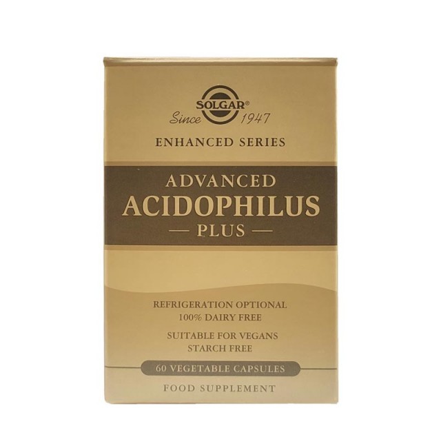 Solgar Advanced Acidophilus Plus 60 φυτικές κάψουλες