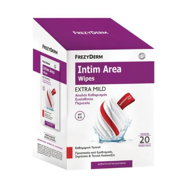 Frezyderm Intim Area Wipes Extra Mild 20τμχ