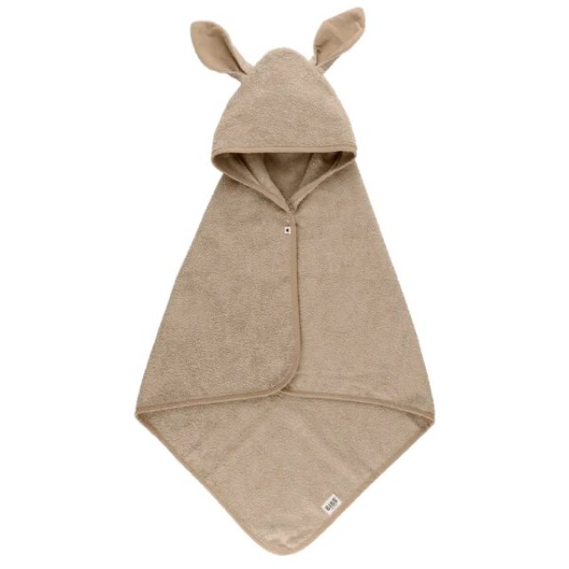 Bibs Hoodie Towel Kangaroo Χρώμα Καφέ, 1τμχ