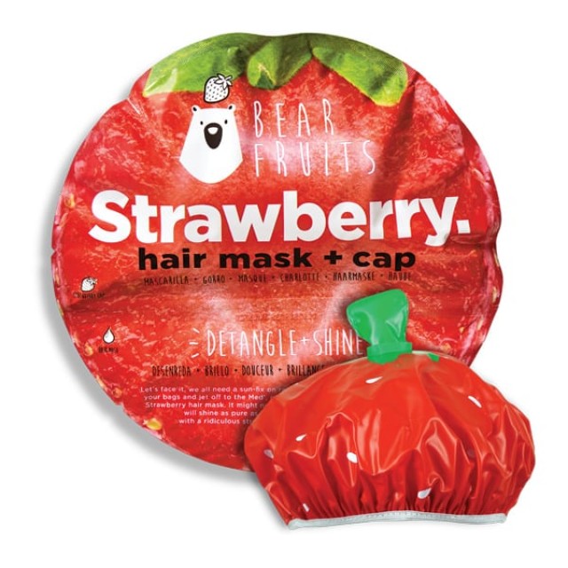 Bear Fruits Strawberry Hair Mask + Cap 20ml
