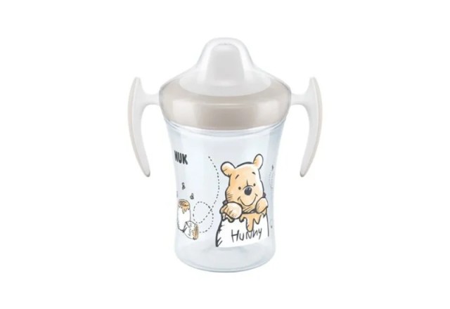 NUK Trainer Cup Disney Winnie the Pooh με ρύγχος 6m+ 230ml Χρώμα Γκρι, 1τμχ