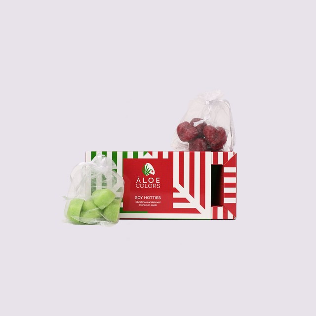 Aloe Colors Soy Hotties Christmas Sandalwood & Cinnamon Apple