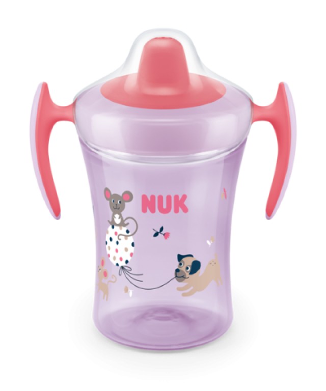 NUK Trainer Cup 6m+ 230ml Χρώμα Ροζ, 1τμχ