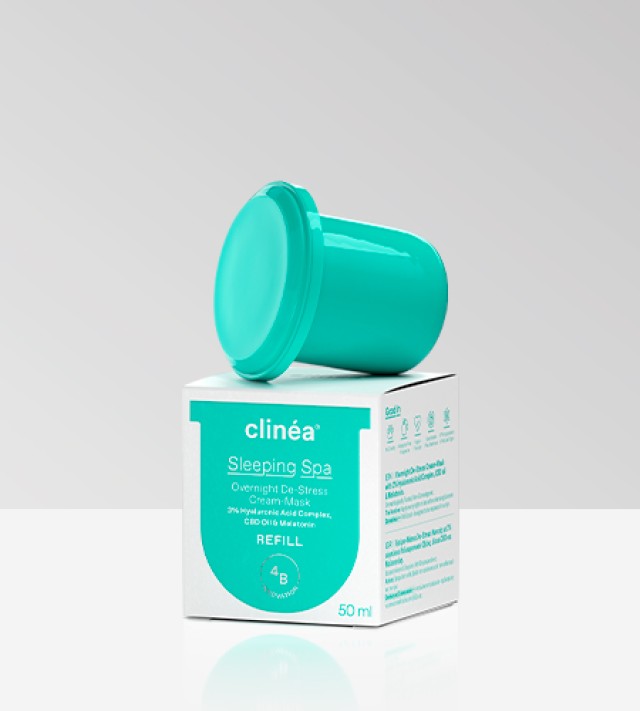 Clinea Refill Sleeping Spa Overnight De-Stress Cream Mask 50ml