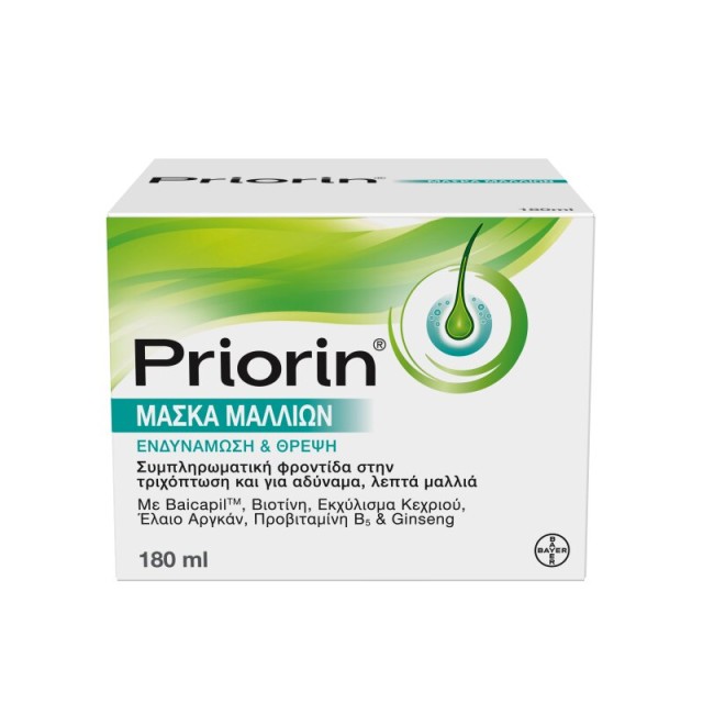 Priorin Μάσκα Μαλλιών για Ενδυνάμωση και Θρέψη 180ml