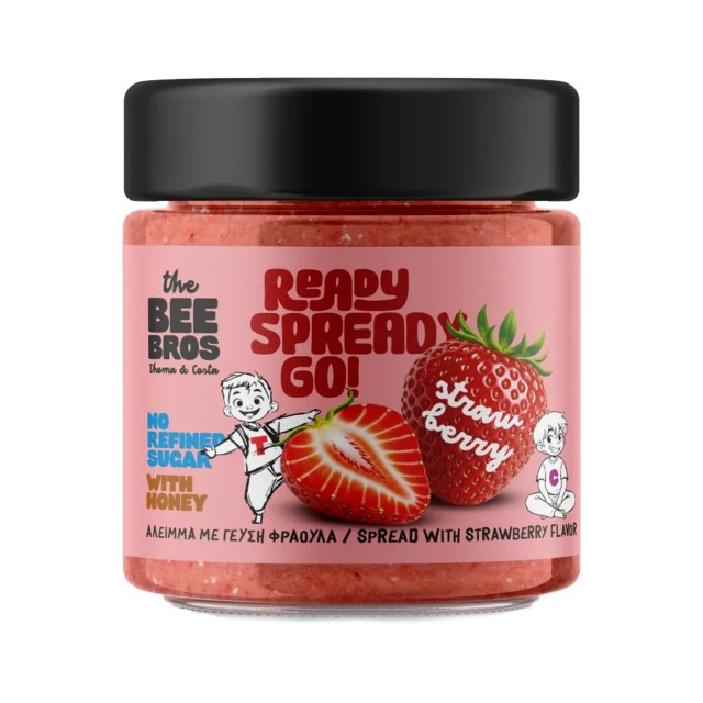 The Bee Bros Αλειμμα Μελιού Με Γεύση Φράουλα 300g