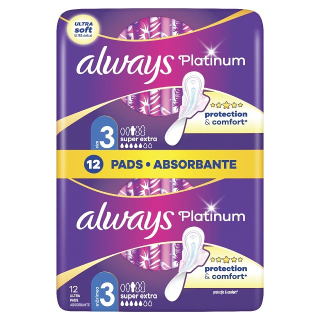 Always Promo Platinum Ultra Night Size 3 12τμχ