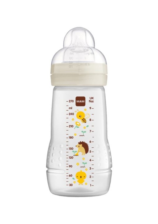 MAM Μπιμπερό Easy Active™ Baby Bottle 2m+ 270ml Χρώμα Κρεμ, 1τμχ