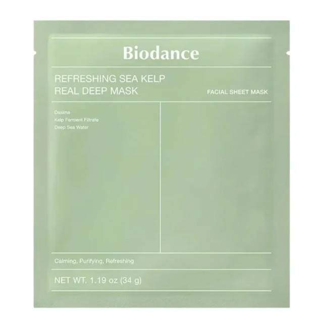 Biodance Refreshing Sea Kelp Real Deep Mask - Καταπραυντική Gel Μάσκα 34gr