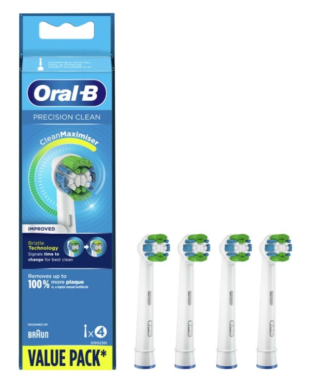 Oral-B Ανταλλακτικά Precision Clean, 4τμχ