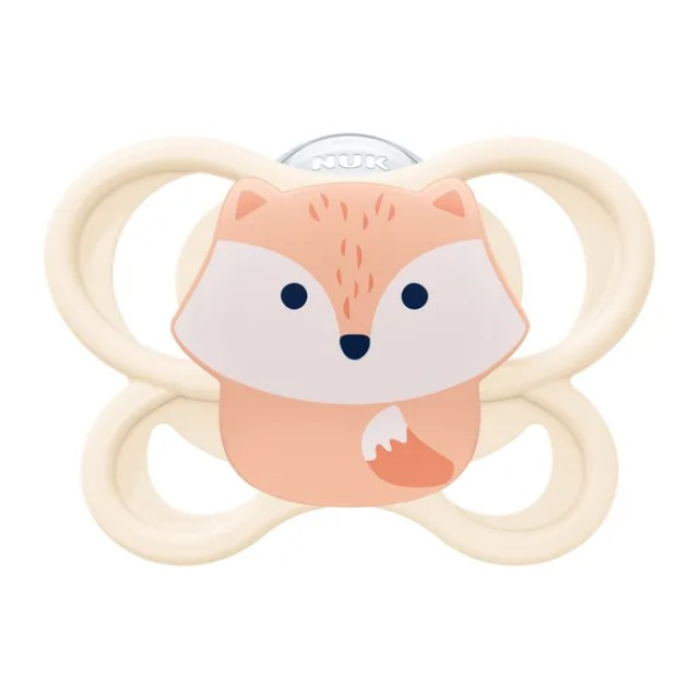 NUK Perfect Match Air Πιπίλα Σιλικόνης 0-6m Χρώμα Κρεμ, 1τμχ